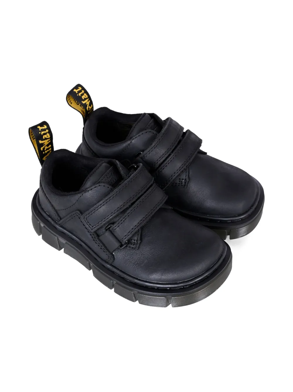 Dr. Martens Kids Raffe double-strap leather loafers Black