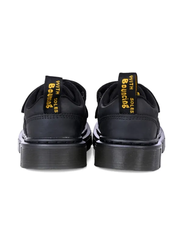 Dr. Martens Kids Raffe ダブルストラップ ローファー | ブラック 