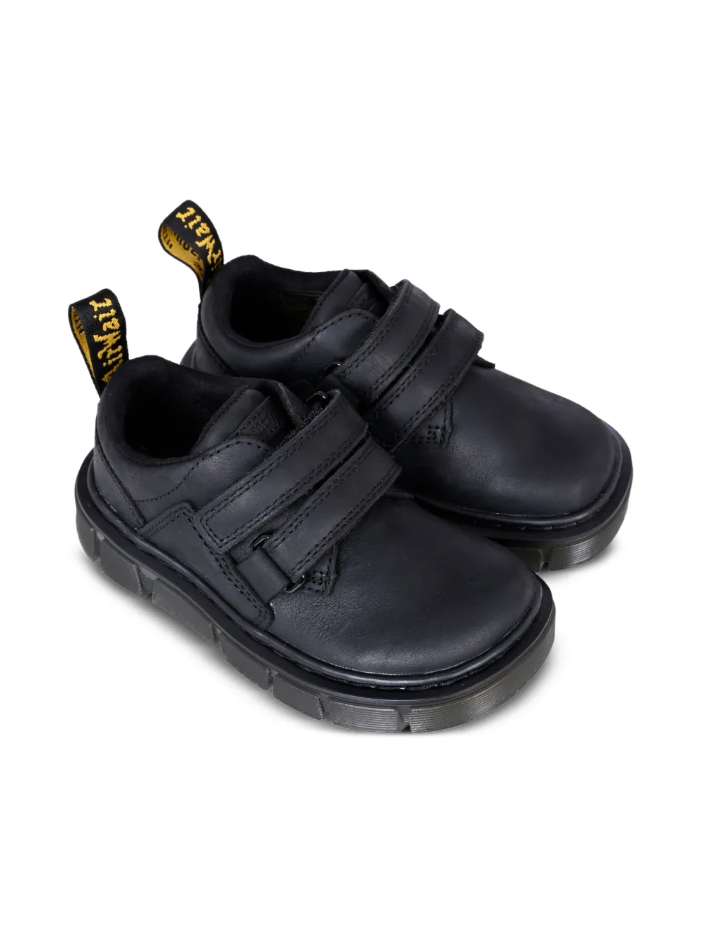 Dr. Martens Kids Raffe double-strap leather loafers Black