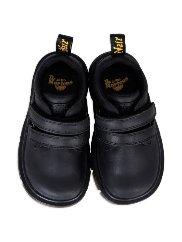 Dr. Martens Kids Raffe ダブルストラップ ローファー | ブラック 