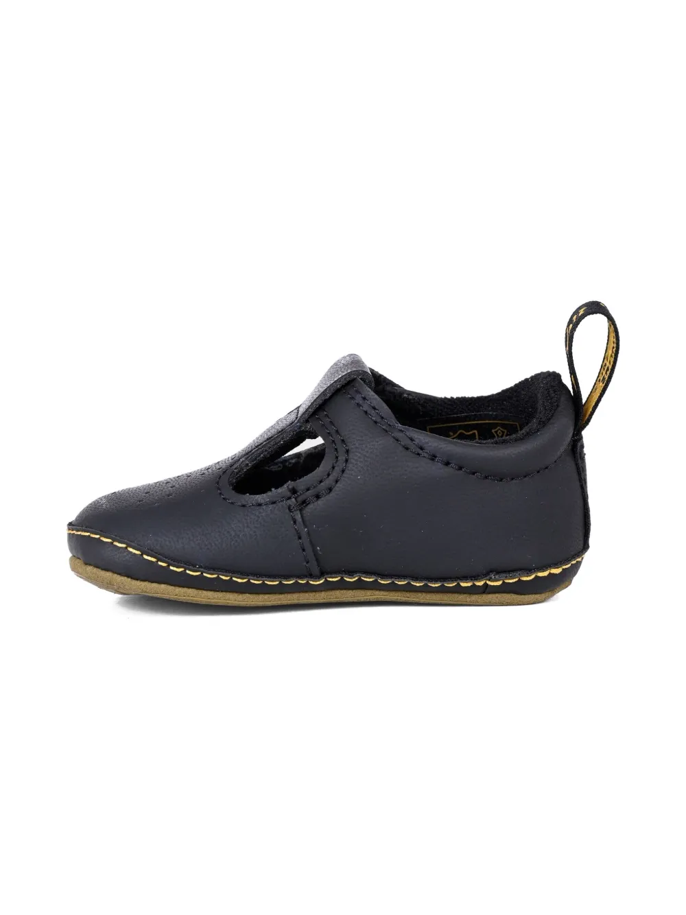 Dr. Martens Kids Polley perforated T-bar crib shoes Black