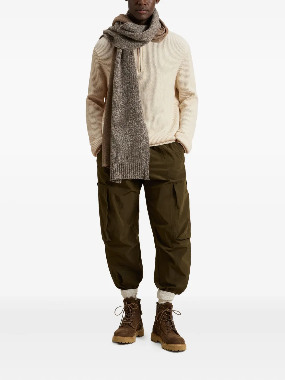 Woolrich ribbed half-zip sweater | Knitted Sweaters | Image 2