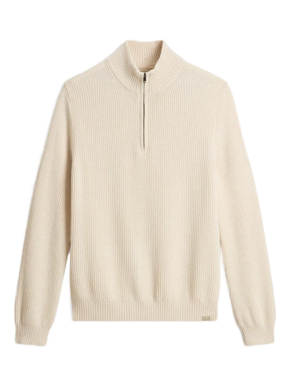 Woolrich ribbed half-zip sweater | Neutrals | Image 1