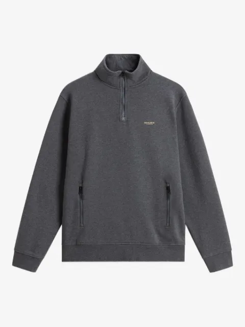 Woolrich Mixmedia Sweatshirt mit Reißverschluss