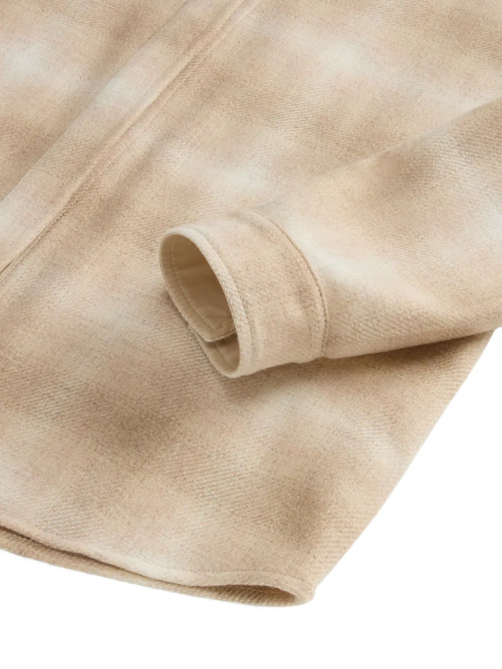 Woolrich Geruit blouse Beige