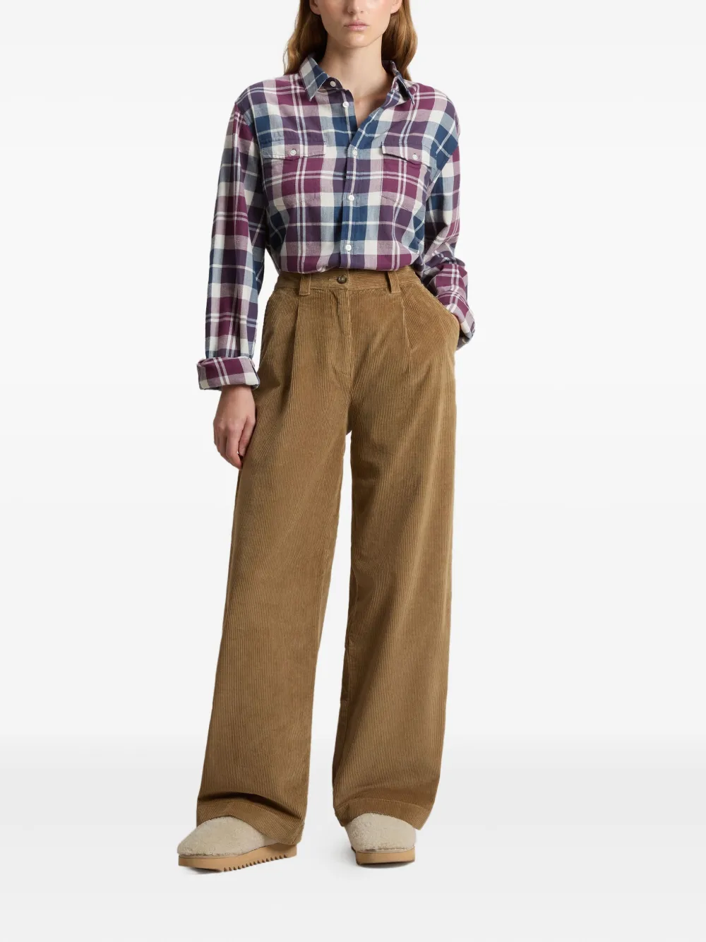 Woolrich Ribfluwelen broek - Bruin