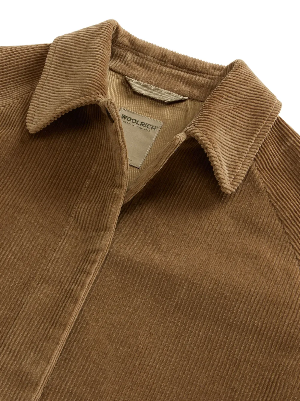 Woolrich Corduroy Overshirt In Brown