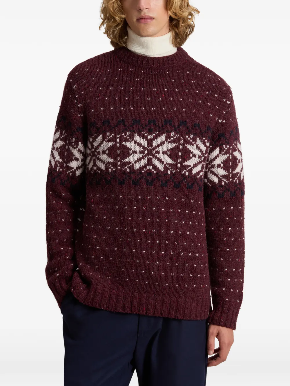 Woolrich Fair Isle jacquard sweater - Rood