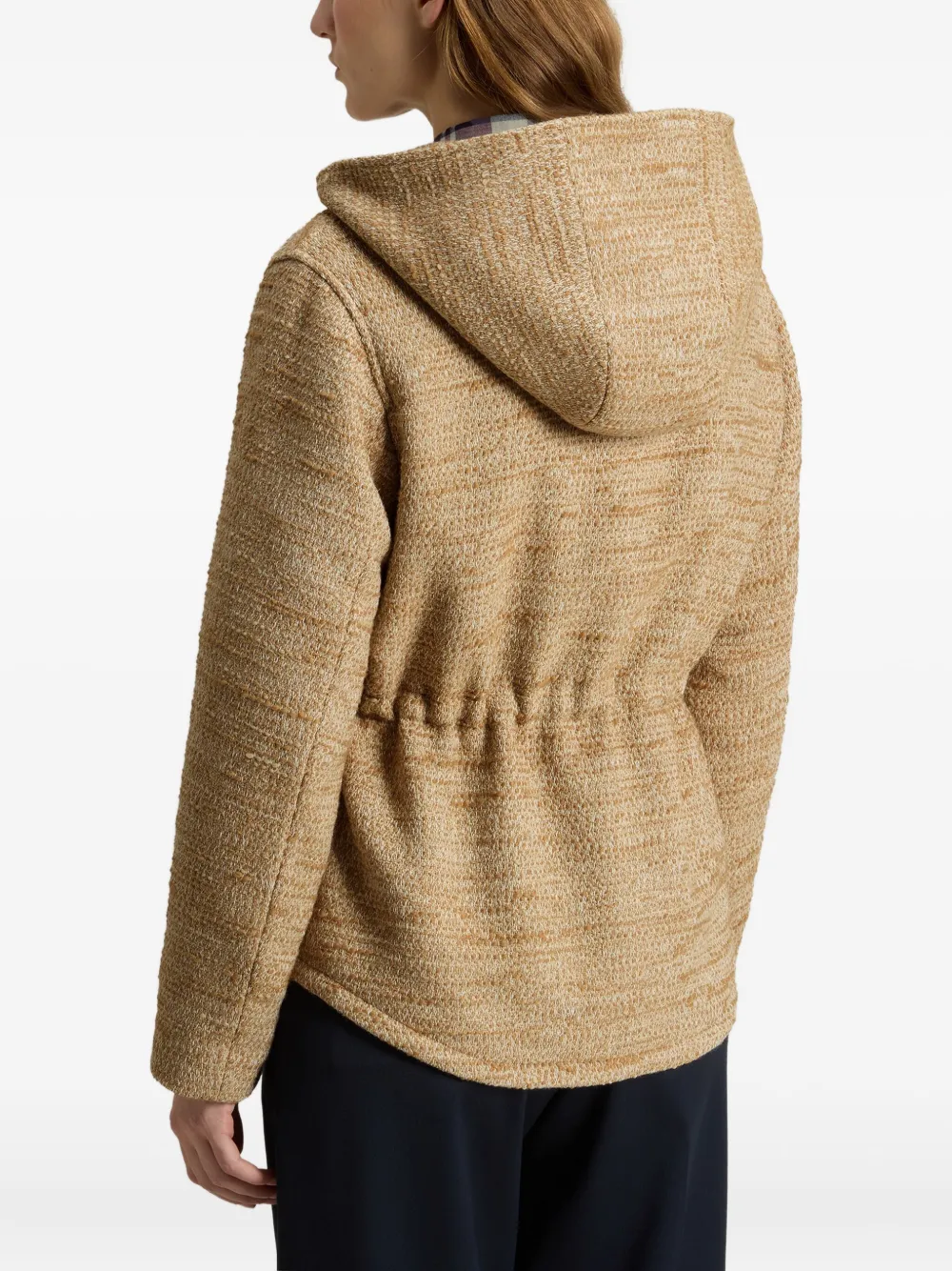 Woolrich Jack met capuchon en textuur Beige