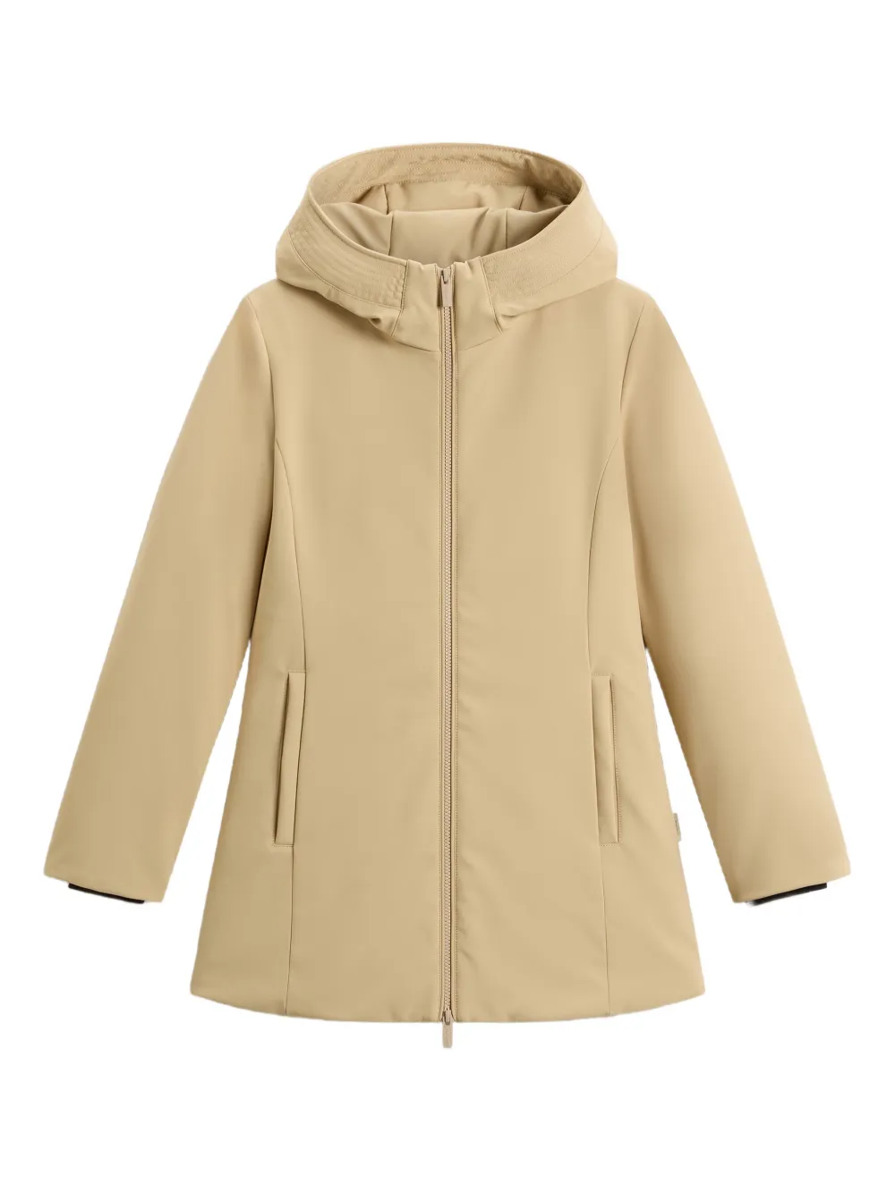 Woolrich New Firth Parka Coat In Neutral