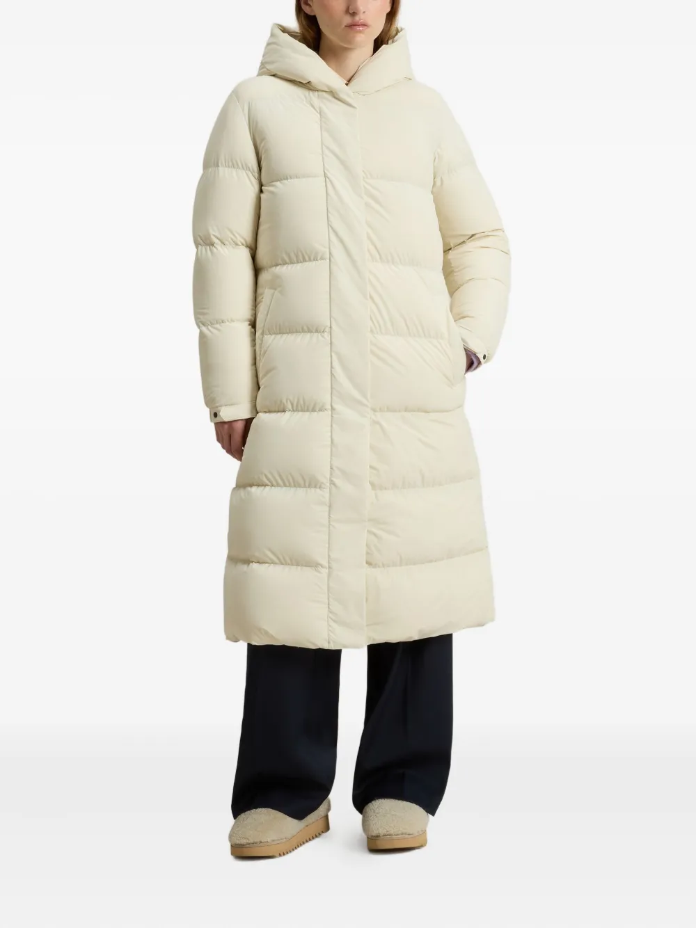Woolrich Cloud Madison hooded quilted coat | Single Breasted Coats | Image 2