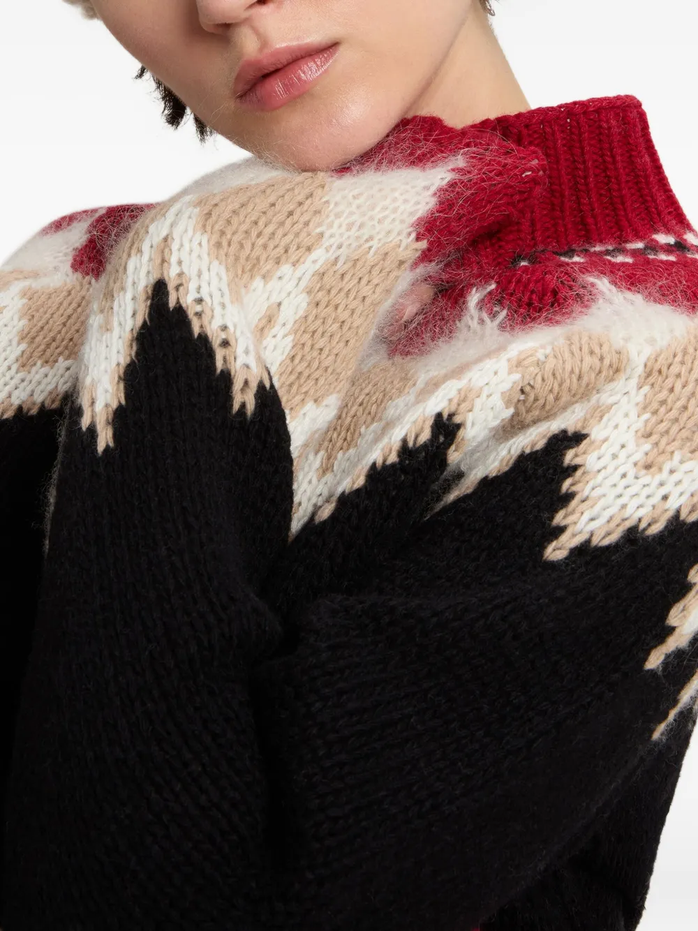 Woolrich Fair Isle Patterned Crew-neck Sweater In Multi