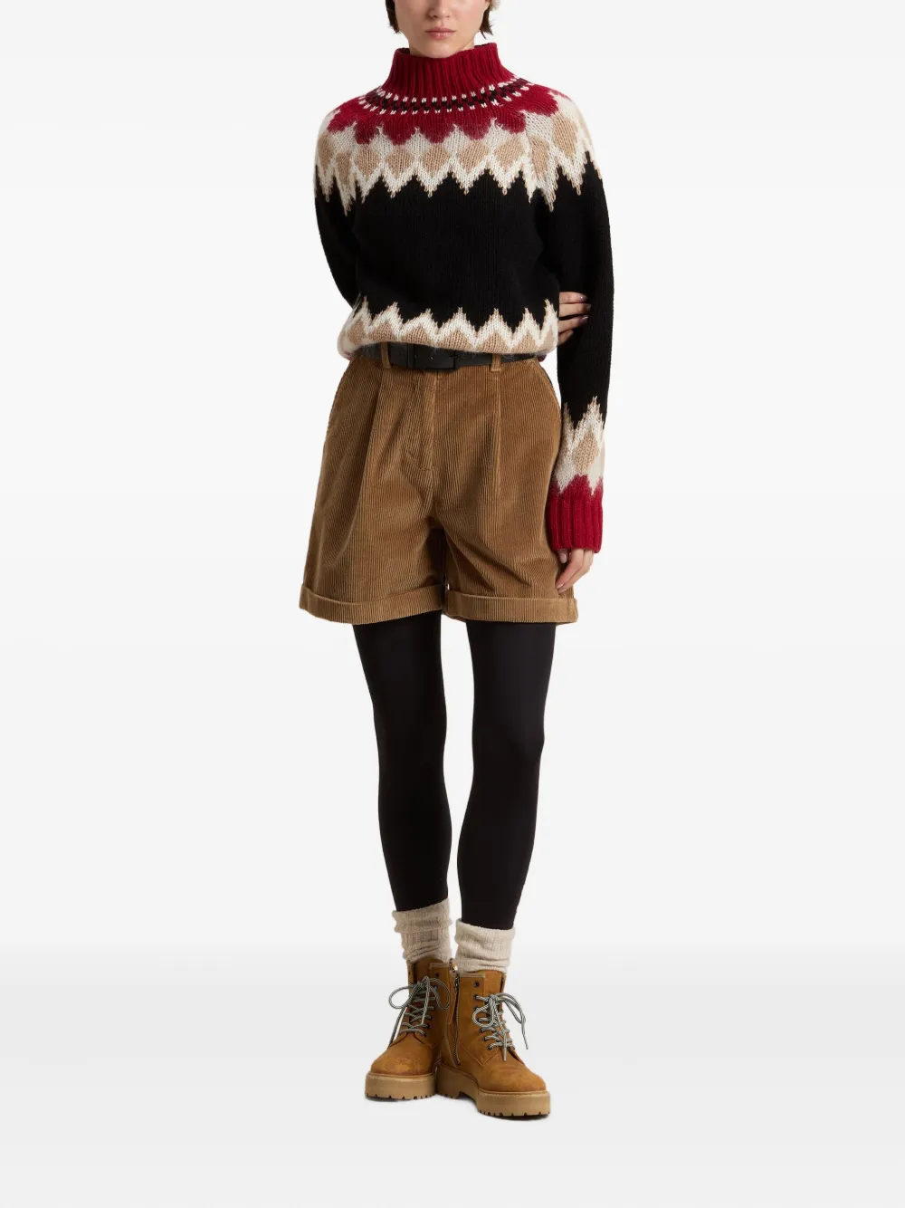 Woolrich Fair Isle Patterned Crew-neck Sweater In Multi