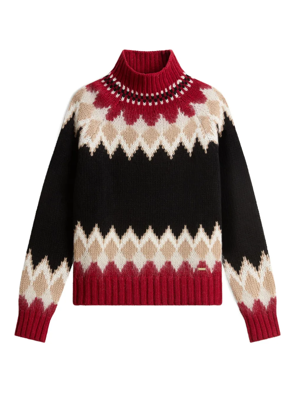 Woolrich Fair Isle Patterned Crew-neck Sweater In Multi