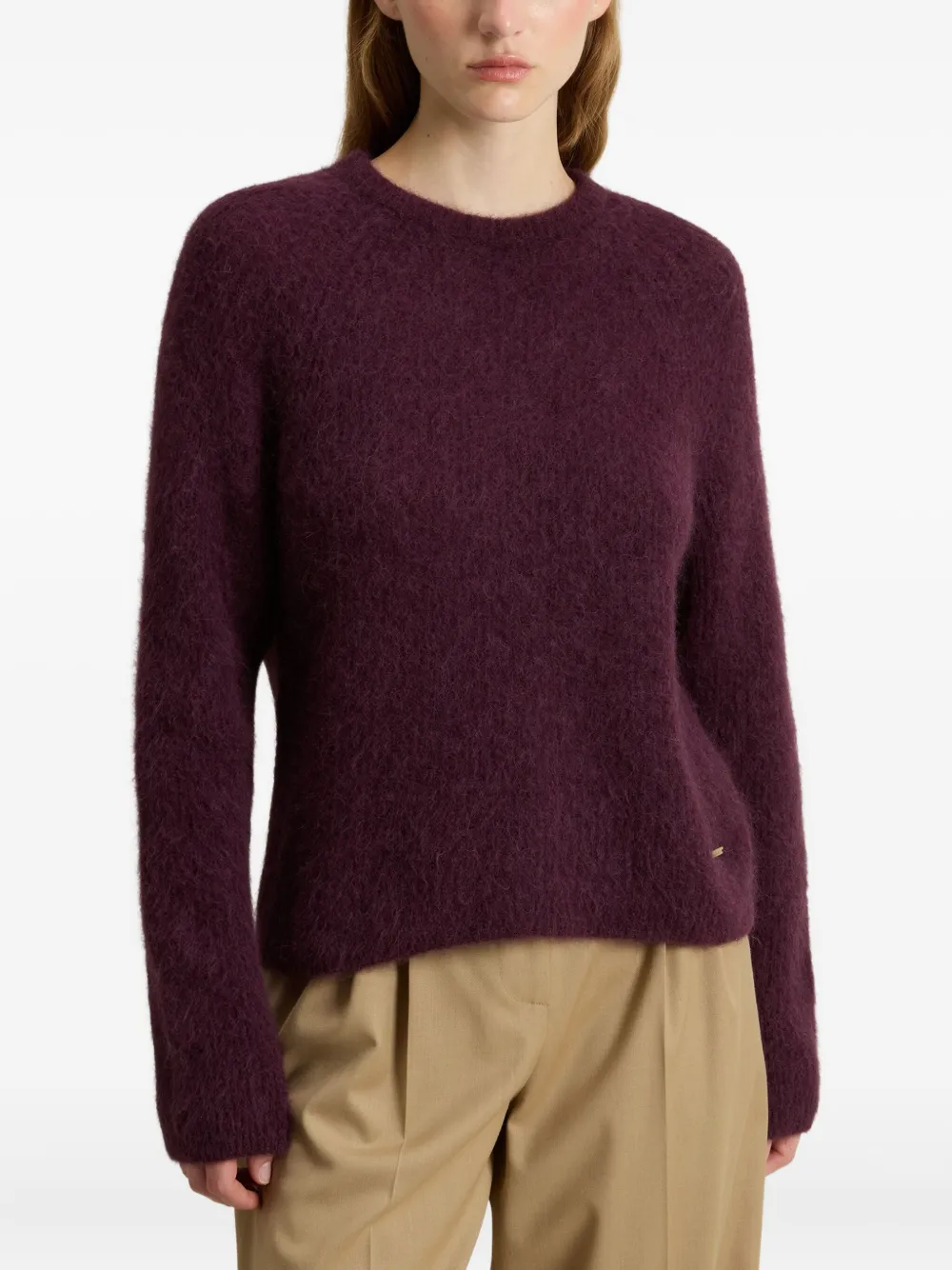 Woolrich Crew-neck Sweater In Purple