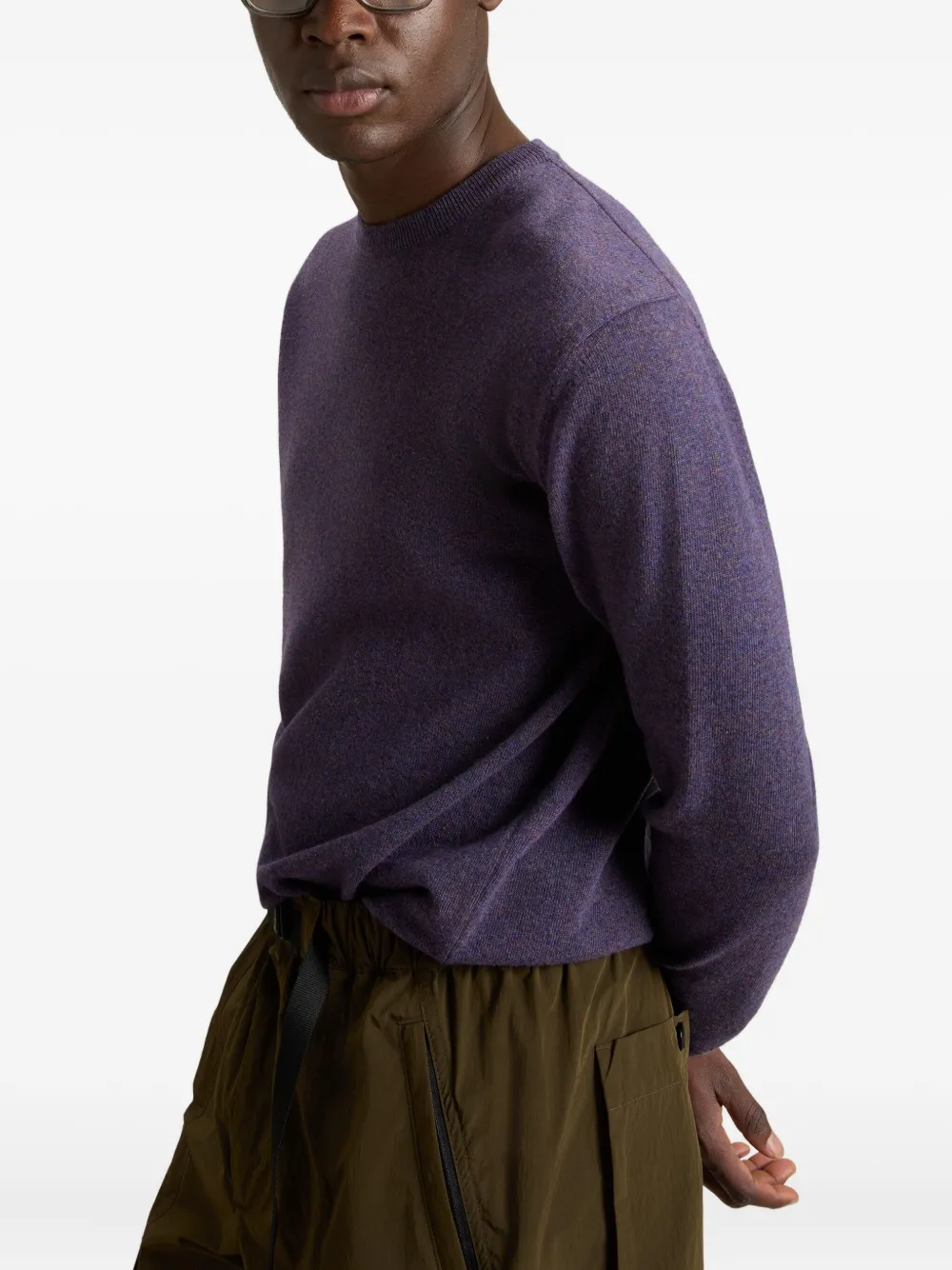 Woolrich Trui met ronde hals Paars