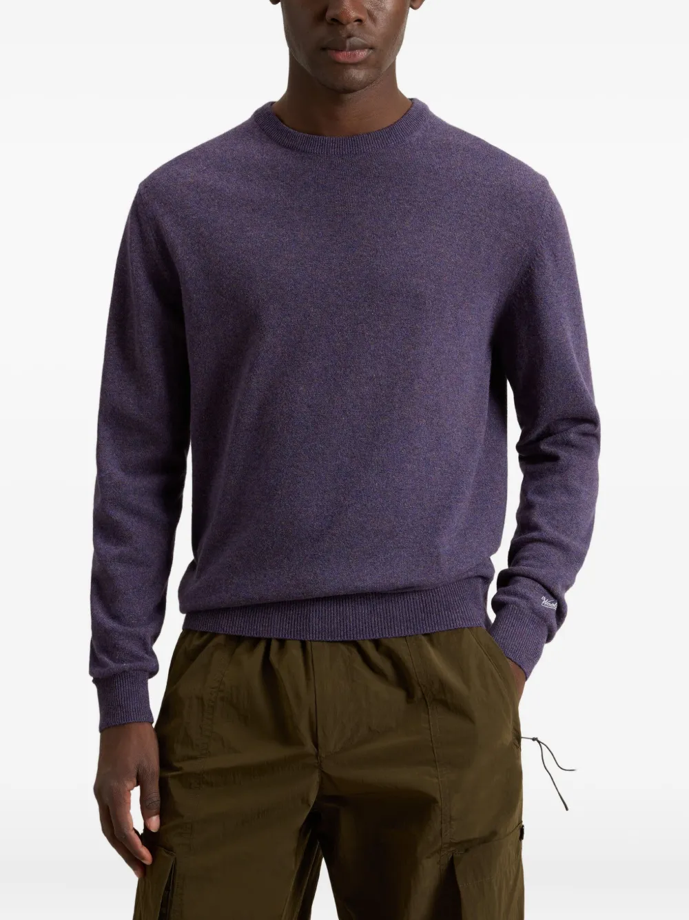 Woolrich Trui met ronde hals Paars