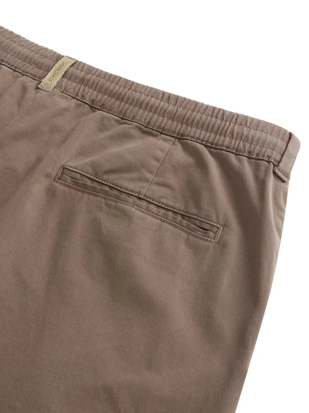 Woolrich Pleated Drawstring Trousers In Brown
