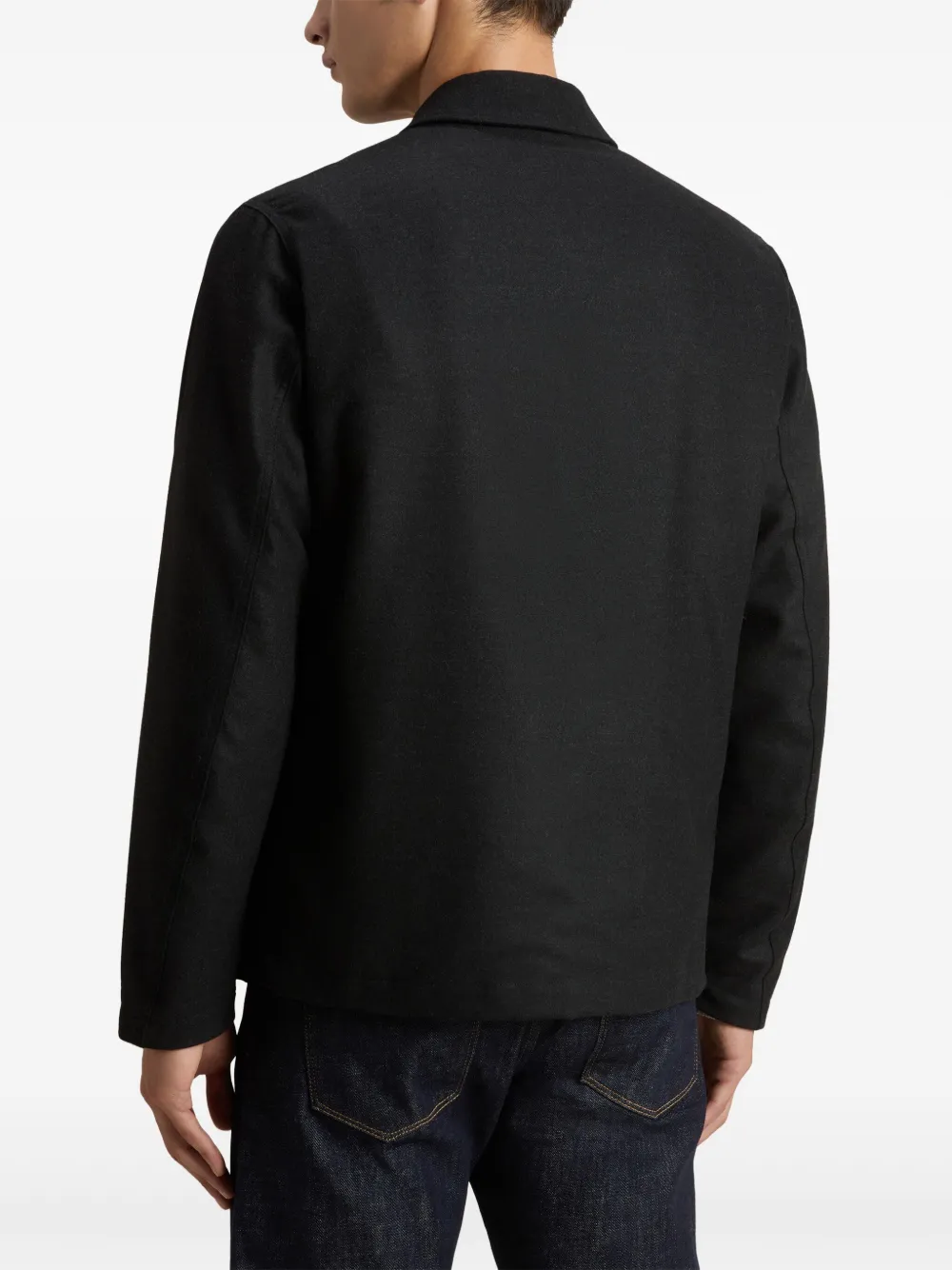 Woolrich Stylish Jacket With Chest And Front Pockets In Black