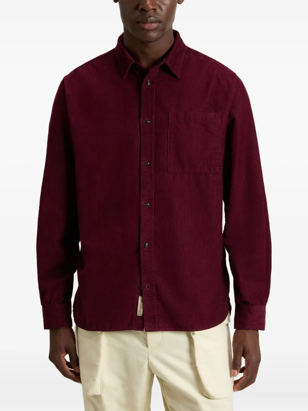 Woolrich Mackey Shirt In Burgundy