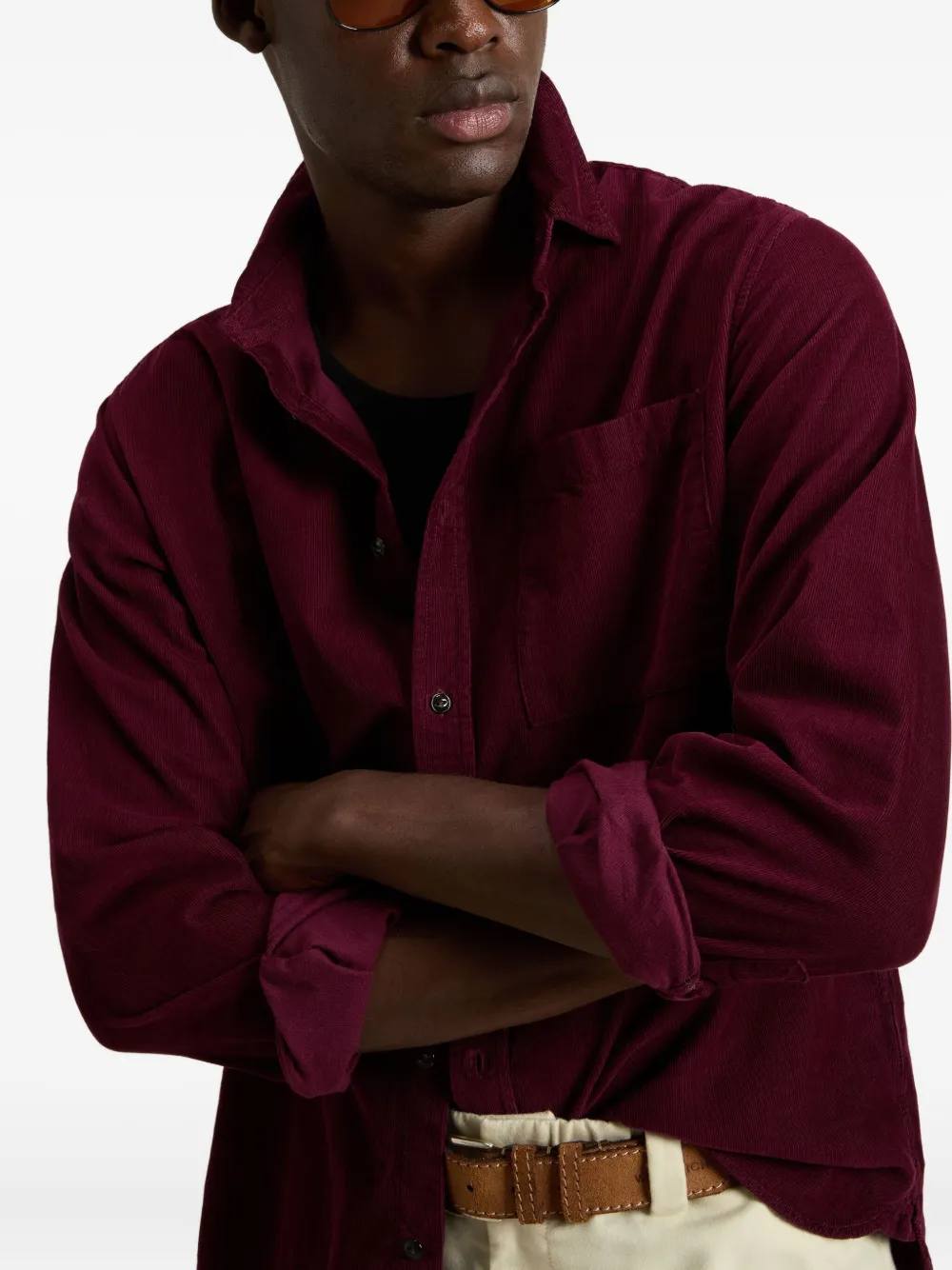 Woolrich Mackey Shirt In Burgundy