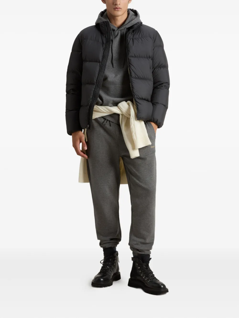 Woolrich Gewatteerd jack met opstaande hals - Zwart
