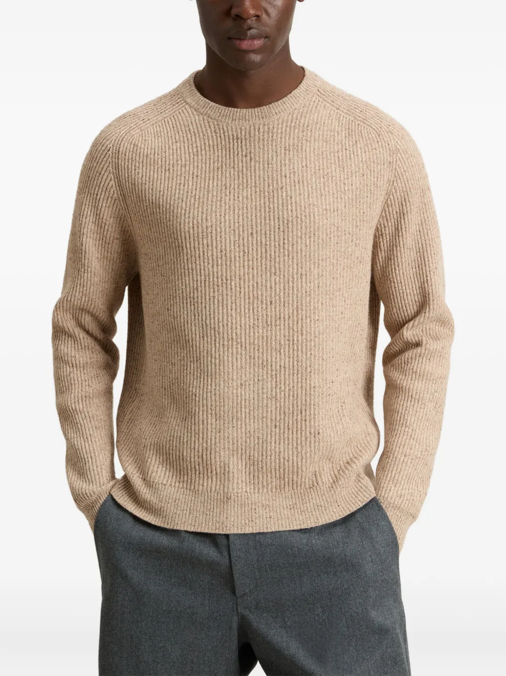 Woolrich Ribgebreide trui Beige