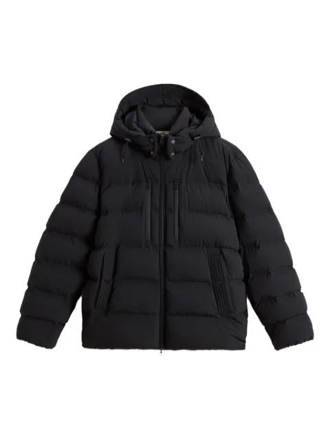 Woolrich stretch hooded puffer jacket