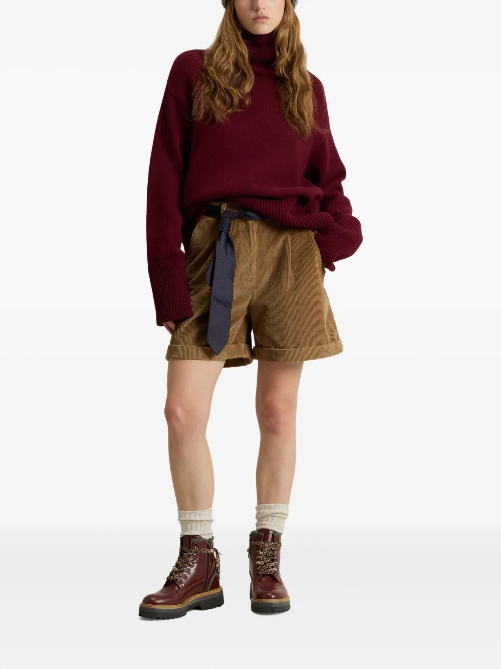 Woolrich Geribbelde coltrui Rood