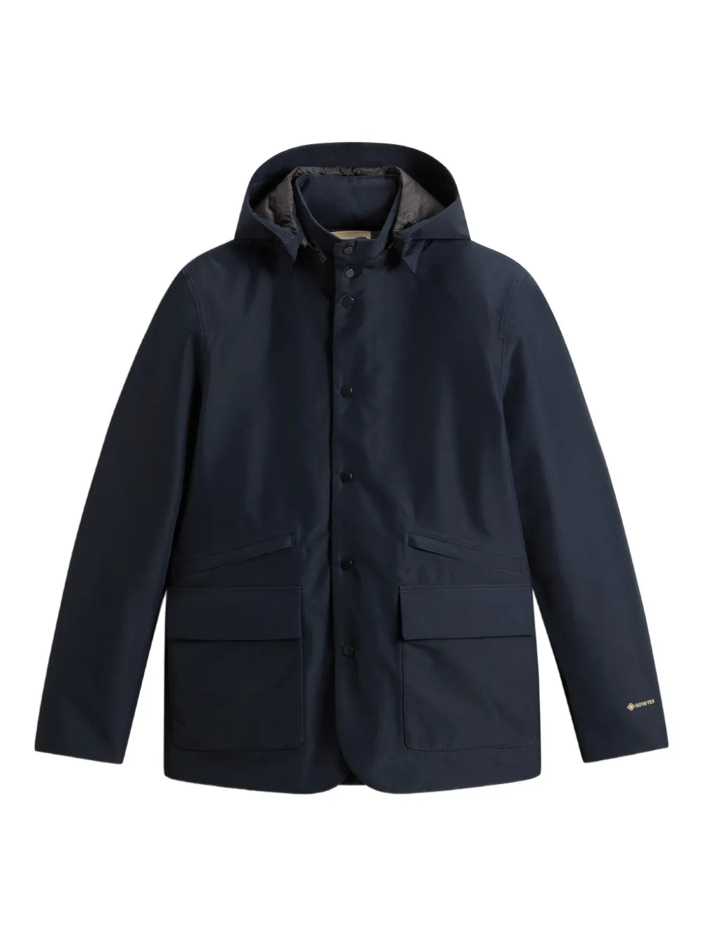 Woolrich hooded buttoned jacket | Blue | Image 1