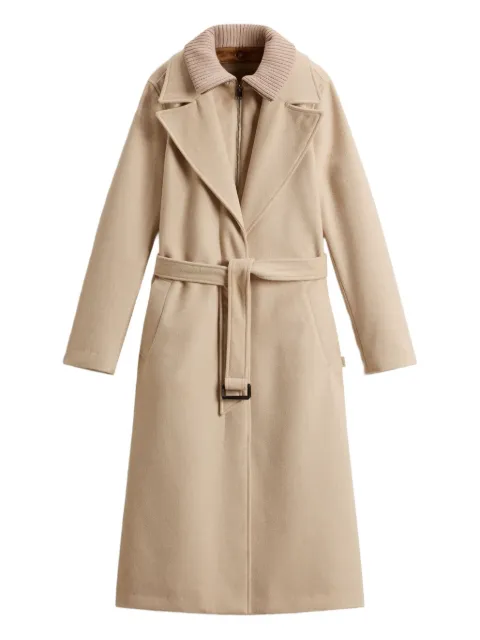 Woolrich virgin wool single-breasted coat