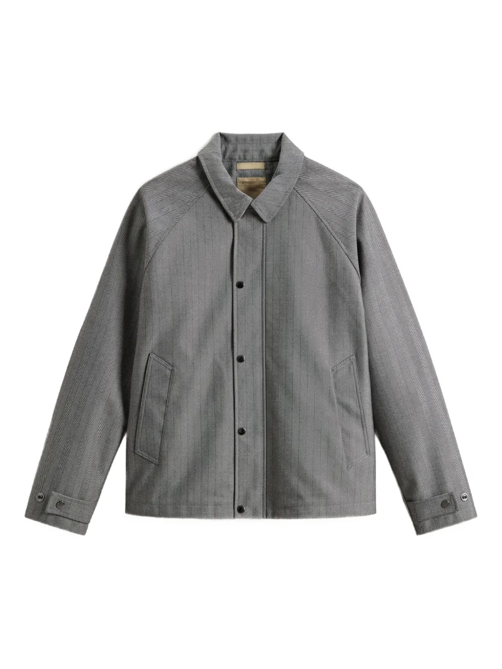 Woolrich herringbone-pattern button jacket | Grey | Image 1