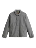 Woolrich herringbone-pattern button jacket - Grey