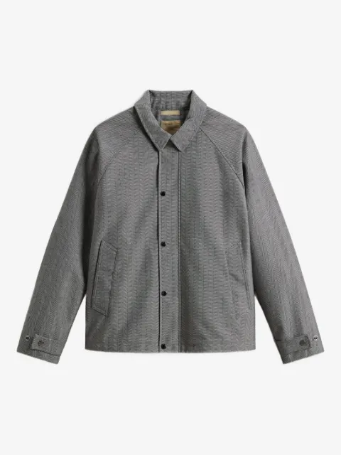 Woolrich chamarra con estampado pied de poule