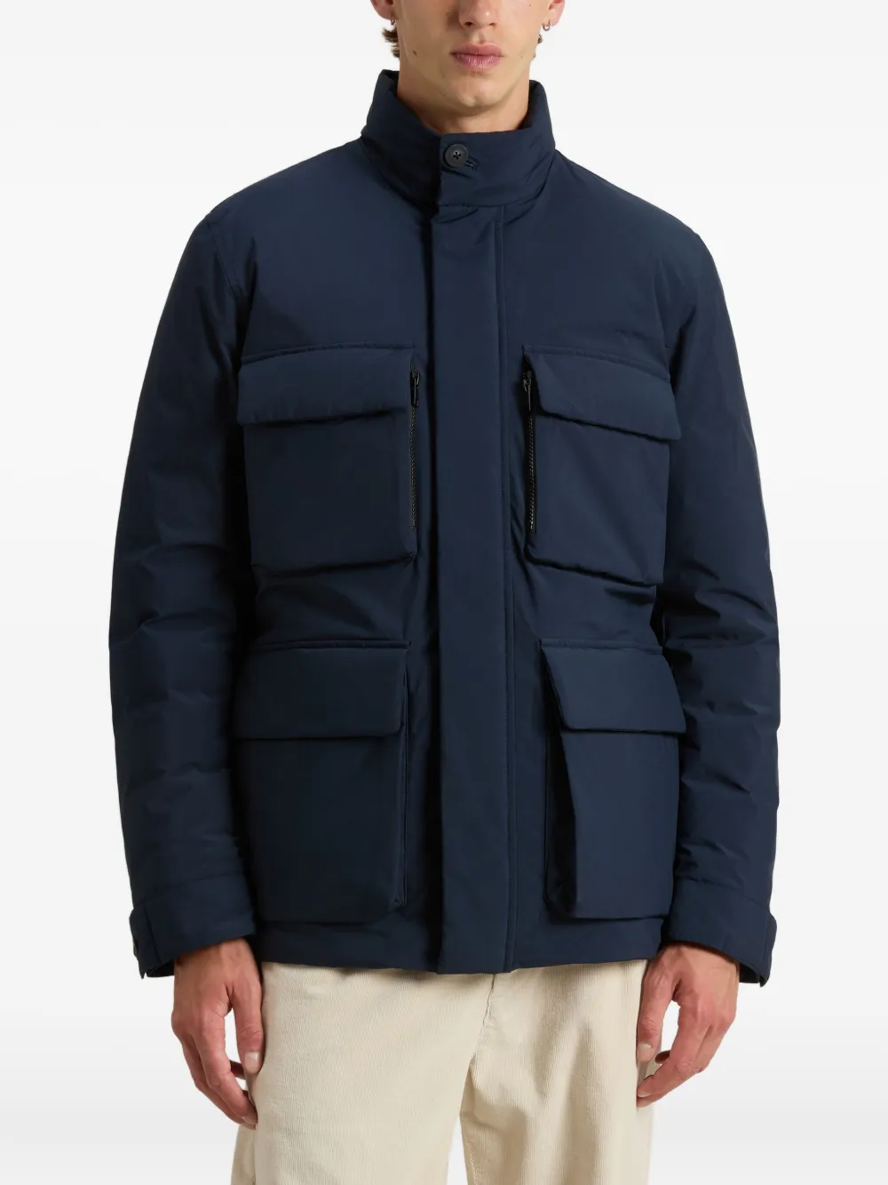 Woolrich Gewatteerd jack Blauw
