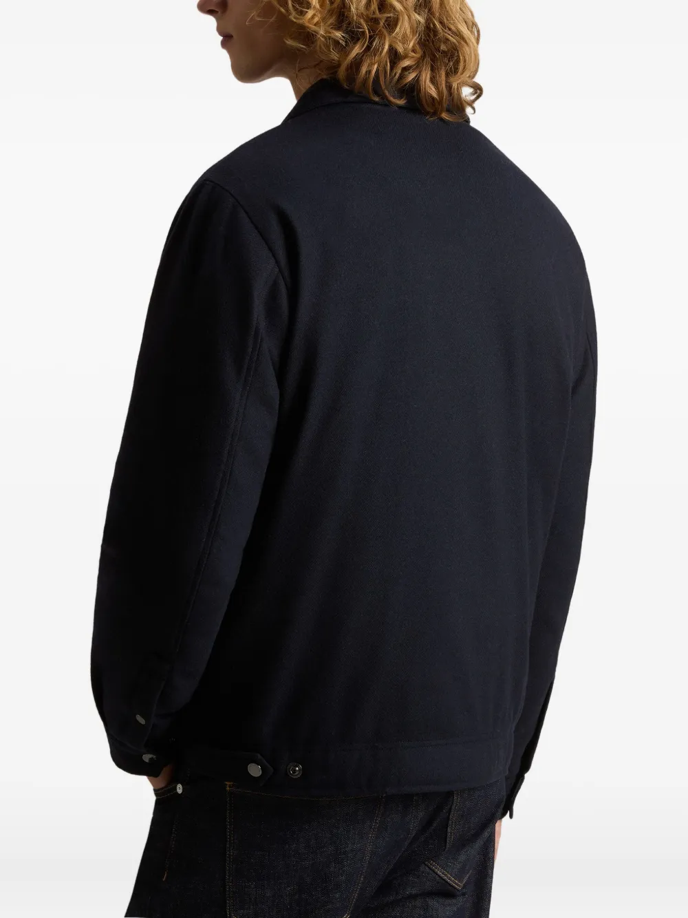 Woolrich Wool Buttoned Shirt Jacket In Animal Print
