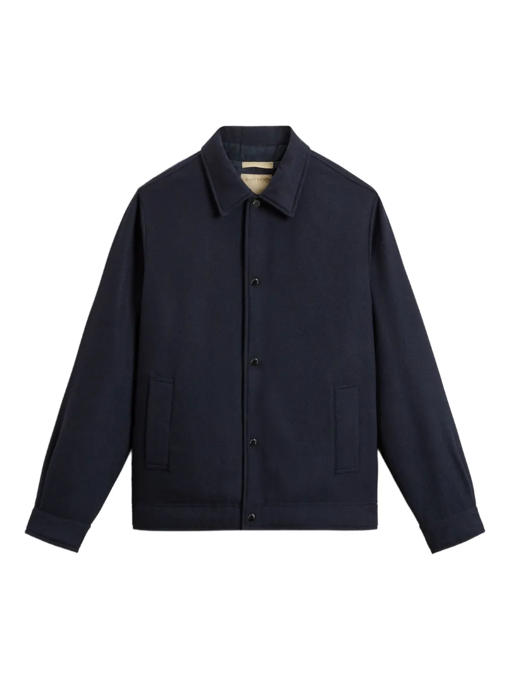 Woolrich wool buttoned shirt jacket | Blue | Image 1
