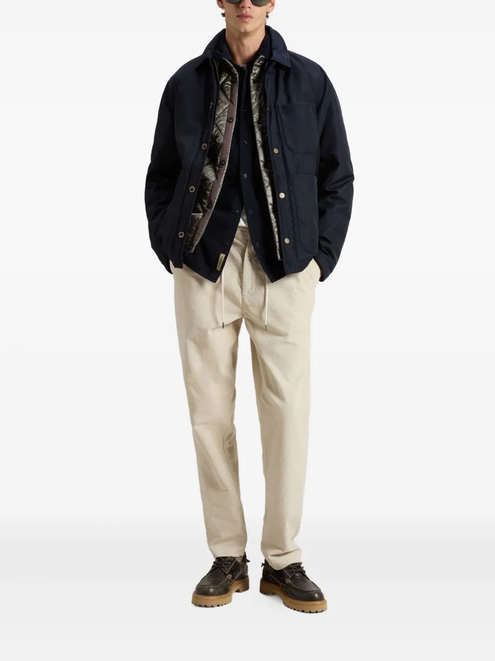 Woolrich button-fastening patch-pocket jacket | Shirt Jackets | Image 2