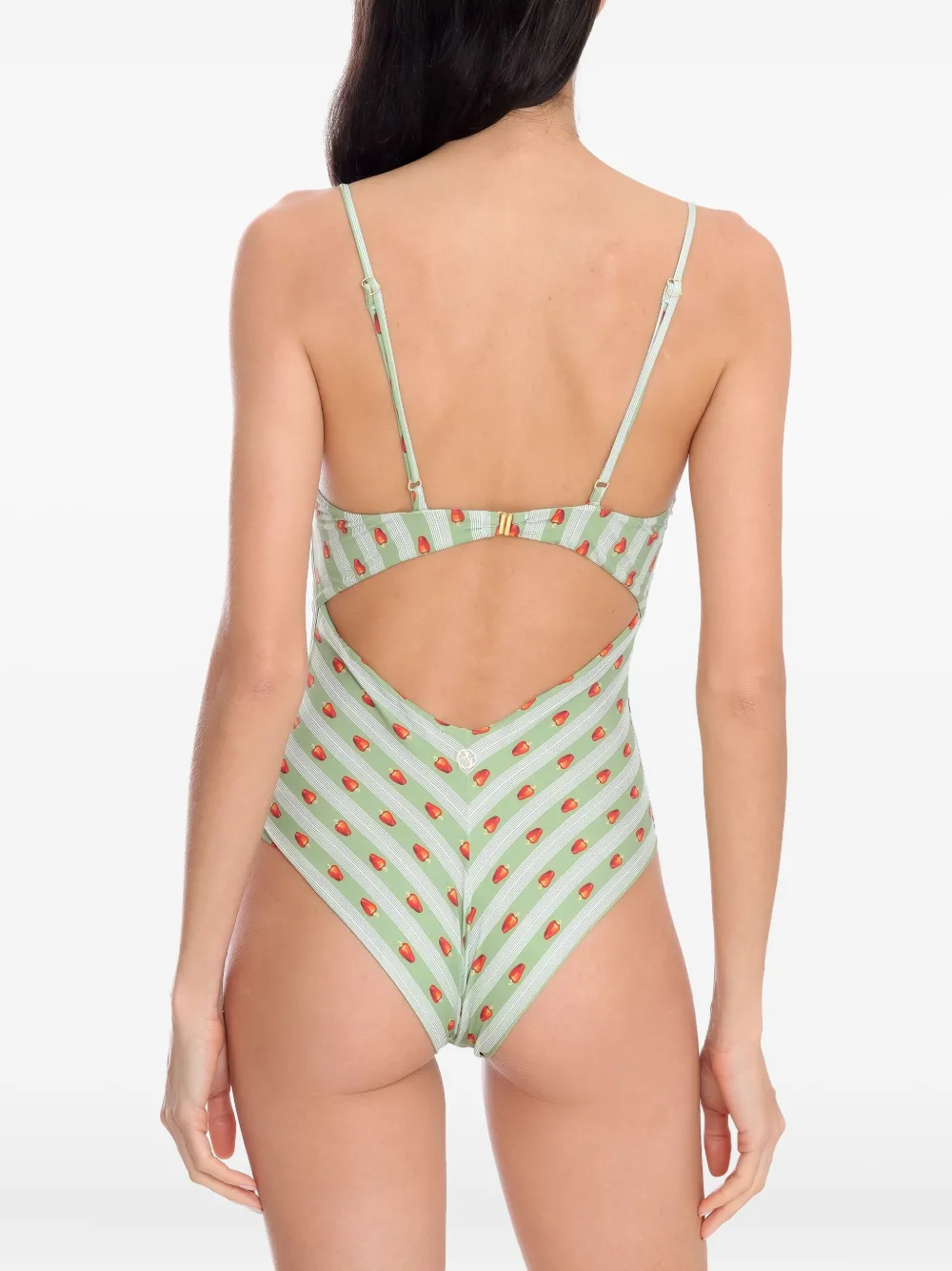 Brigitte Maithe printed swimsuit Groen