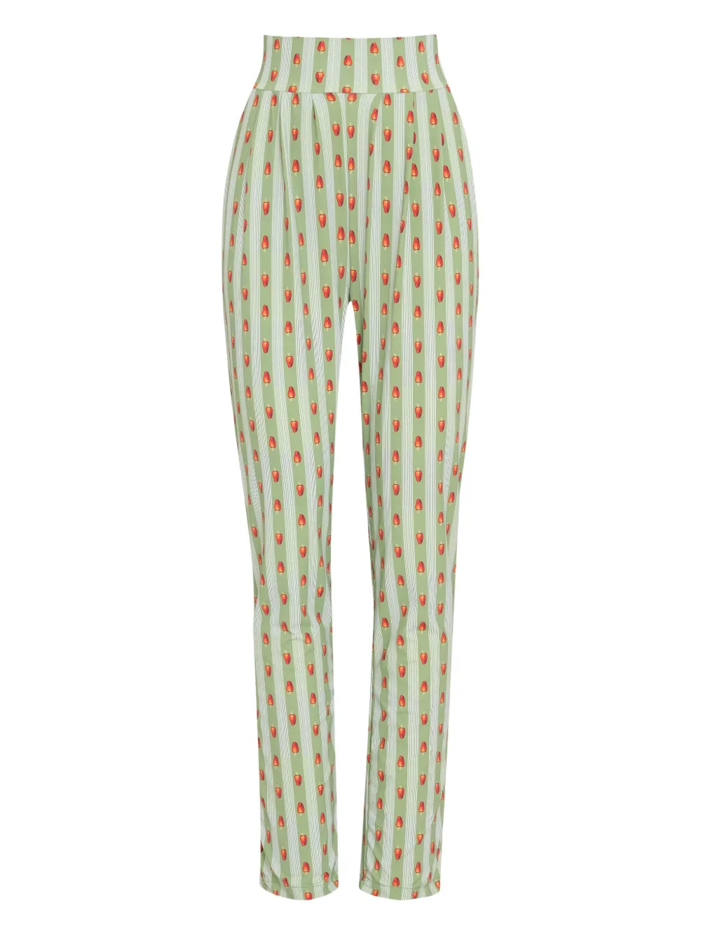 Brigitte striped trousers Groen