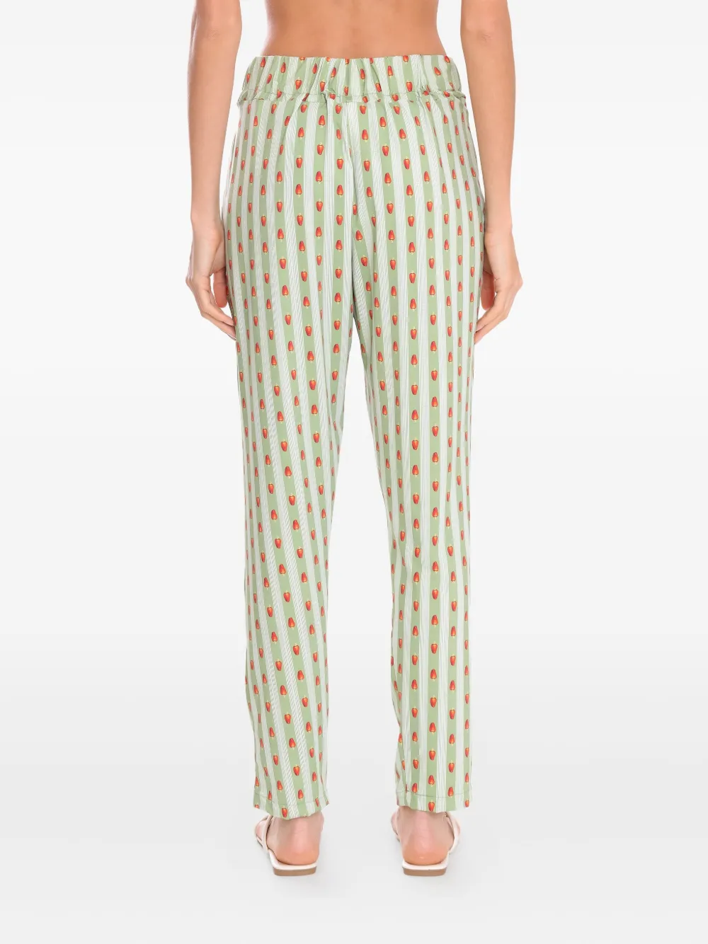 Brigitte striped trousers Groen