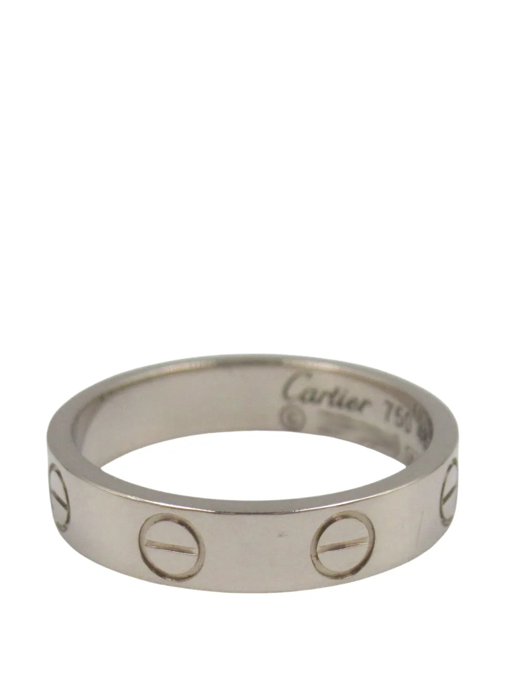 Cartier 2000-2020 18Kホワイトゴールド スモール ラブ リング - シルバートーン Cartier 2000-2020 18Kホワイトゴールド スモール ラブ リング - シルバートーン