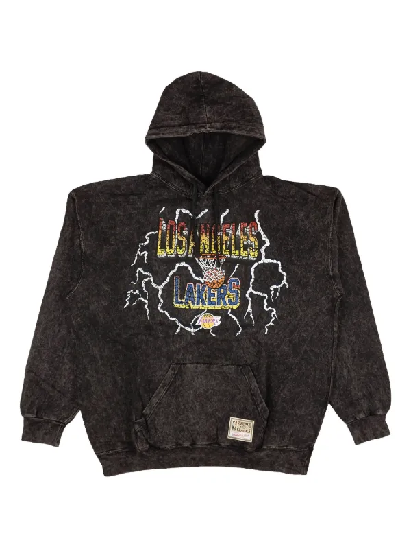 Mitchell Ness Felpa NBA Los Angeles Lakers Con Cappuccio Nero