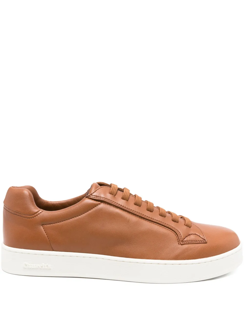 Church's elastic-lace leather sneakers Brown