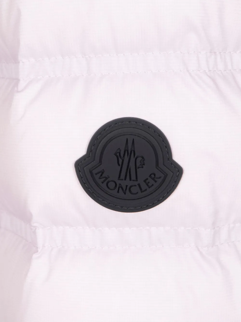Moncler hooded quilted jacket Roze