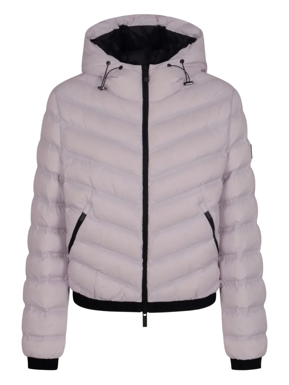 Moncler hooded quilted jacket Roze