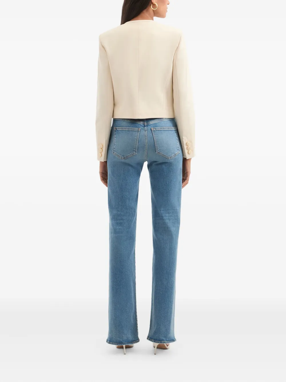 Veronica Beard Cirtane Button-detailed Jacket In Neutral