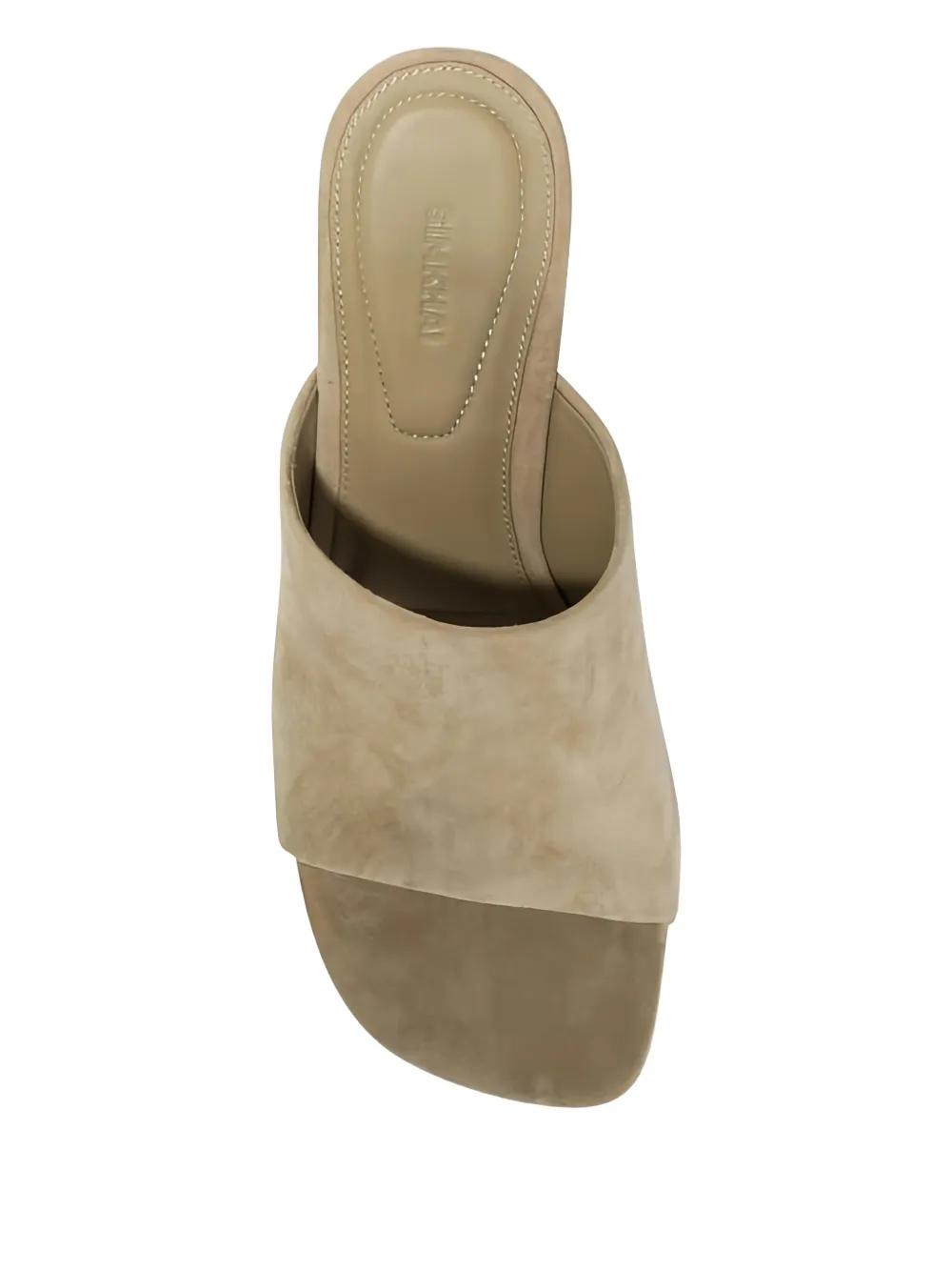 Simkhai 75mm Shadow suede open-toe sandals Neutrals
