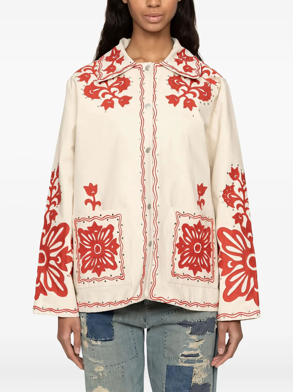 Sea Liliana applique-floral jacket | Oversized Jackets | Image 2