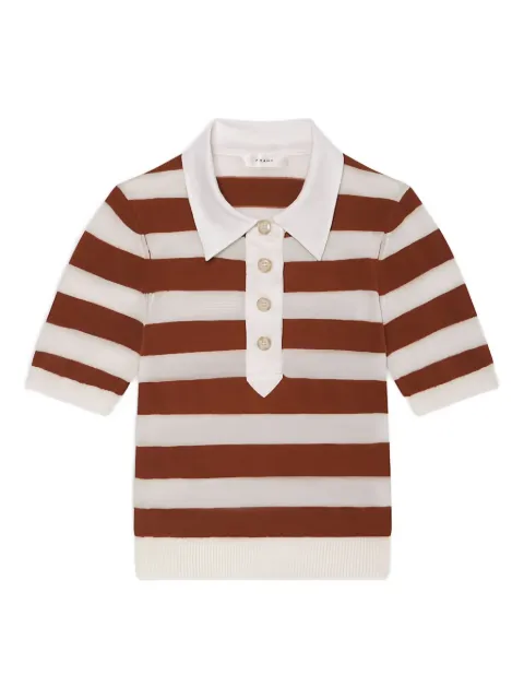 FRAME striped polo shirt